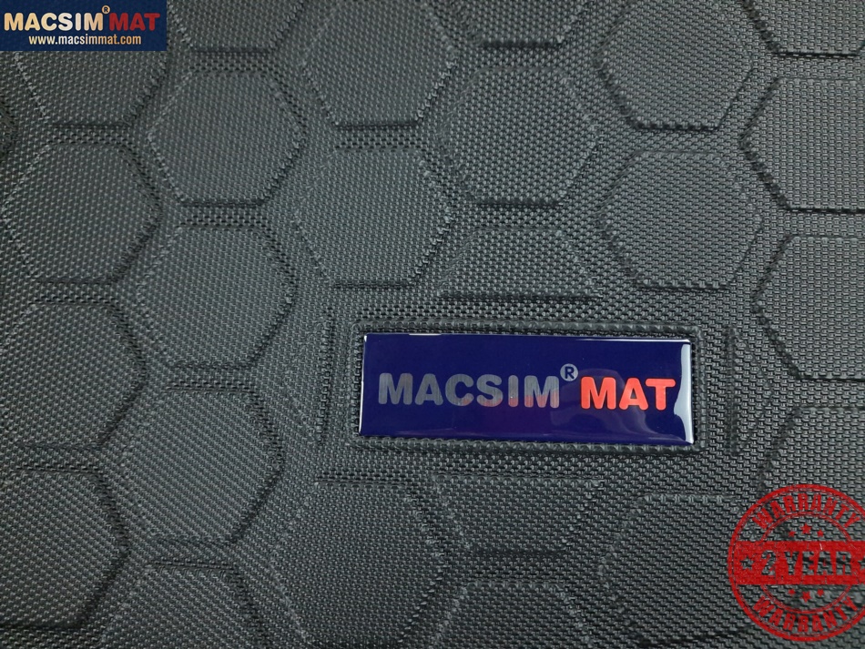 Thảm lót cốp hn xe ô tô Porsche Cayenne 2012-2018 (trừ 2015 3.0T) nhãn hiệu Macsim chất liệu TPV cao cấp màu đen (015)