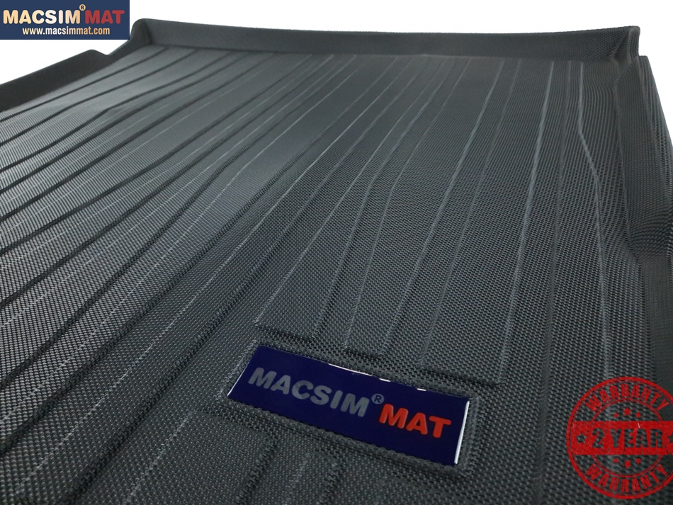Thảm lót cốp xe ô tô VOLKSWAGEN Tiguan (7 chỗ) 2018-đến nay nhãn hiệu Macsim chất liệu TPV cao cấp màu đen(PT03)