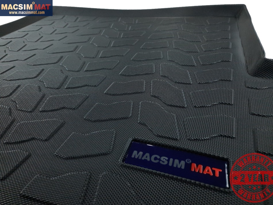 Thảm lót cốp xe ô tô Mitsubishi Pajero 2011-2016 nhãn hiệu Macsim chất liệu TPV cao cấp màu đen (D0232)