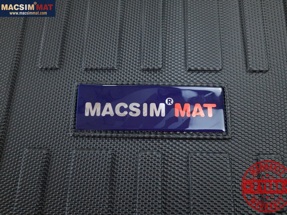 Thảm lót cốp hn xe ô tô Honda Civic 2016-2019 nhãn hiệu Macsim chất liệu TPV cao cấp màu đen&be (205)