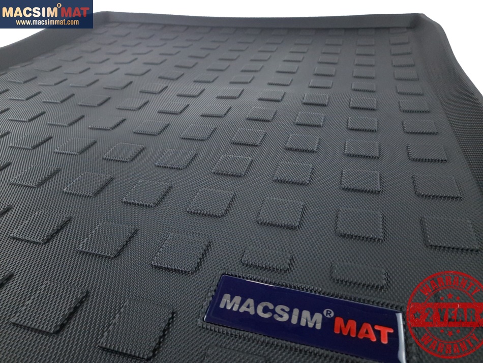 Thảm lót cốp xe ô tô Audi A6 2014-đến nay nhãn hiệu Macsim chất liệu TPV cao cấp màu đen (OT191023)