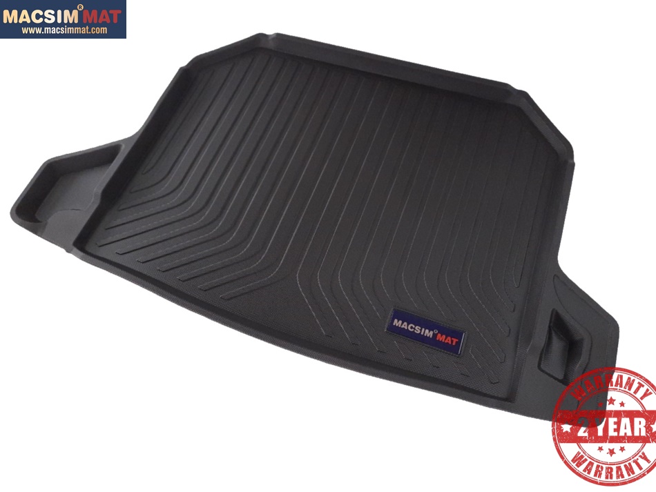 Thảm lót cốp xe ô tô Honda HRV 2015-đến nay nhãn hiệu Macsim chất liệu TPV cao cấp màu đen (034)