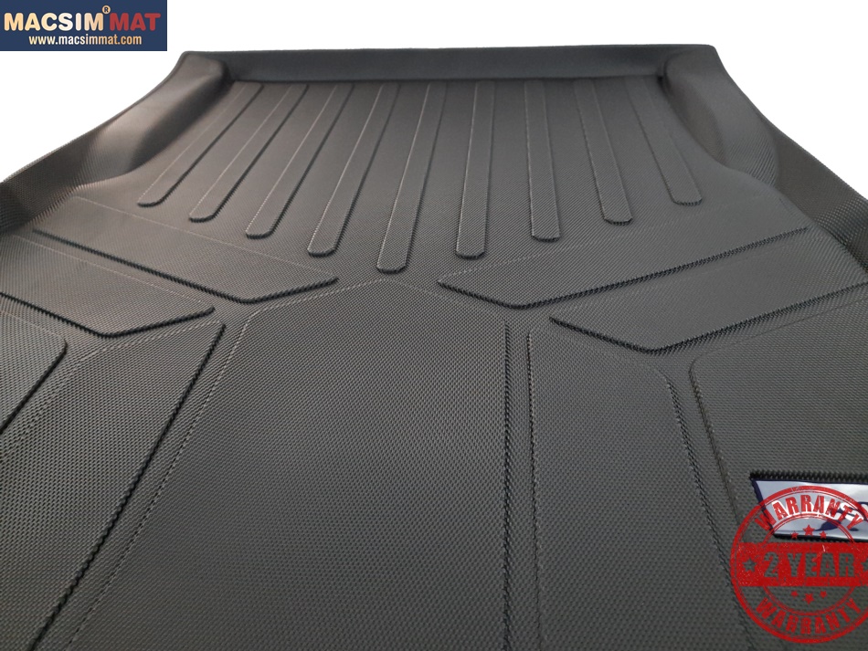 Thảm lót cốp hn xe ô tô Maserati Quattroporte 2013-2017 nhãn hiệu Macsim chất liệu TPV cao cấp màu đen (D0212)