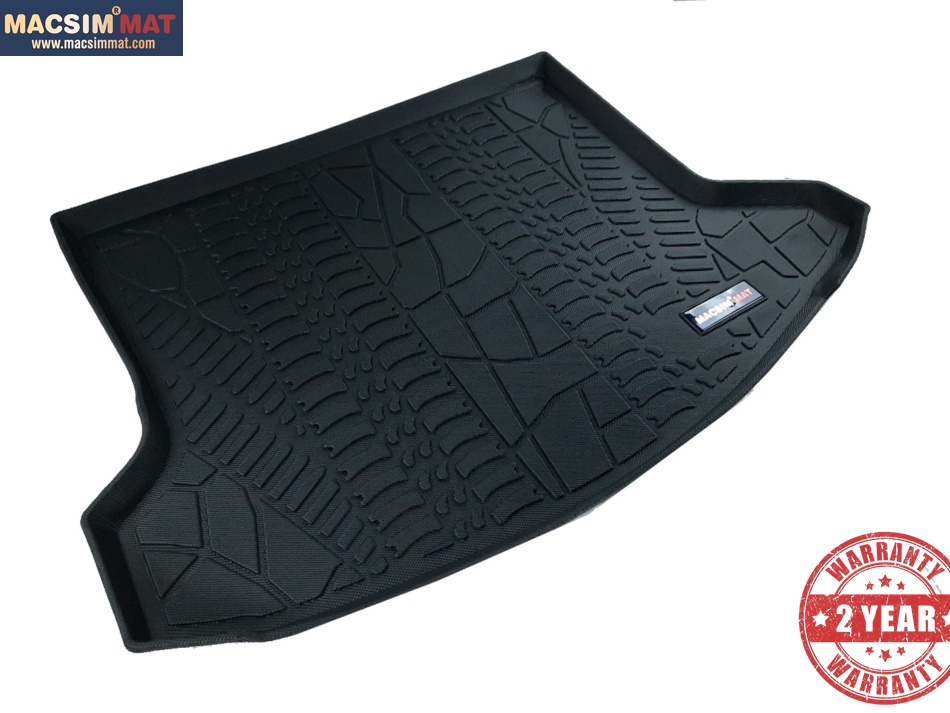Thảm lót cốp xe ô tô MAZDA CX5 2014-2017 nhãn hiệu Macsim chất liệu TPV cao cấp màu đen (158)