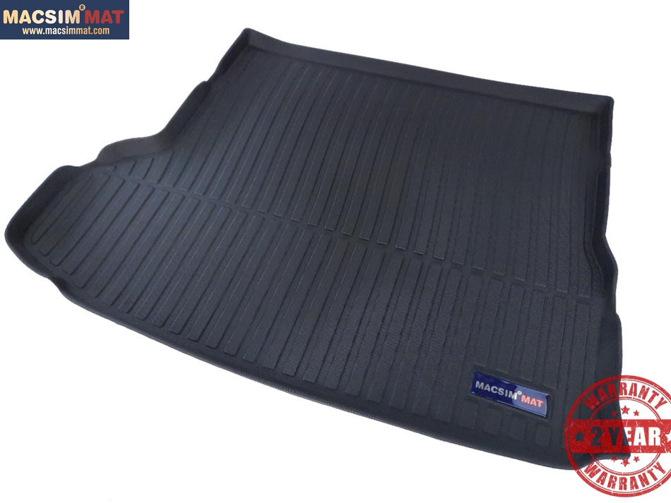 Thảm lót cốp hn xe ô tô Toyota HighLander 7 chỗ 2015-đến nay nhãn hiệu Macsim chất liệu TPV cao cấp màu đen(059)