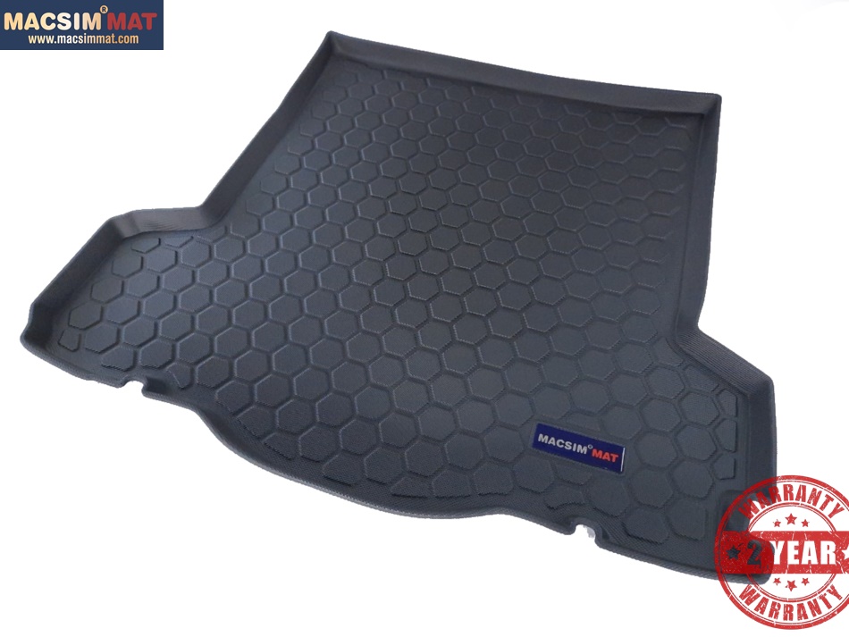 Thảm lót cốp hn xe ô tô Lincoln MKZ 2014-2016 nhãn hiệu Macsim chất liệu TPV cao cấp màu đen(D0153)