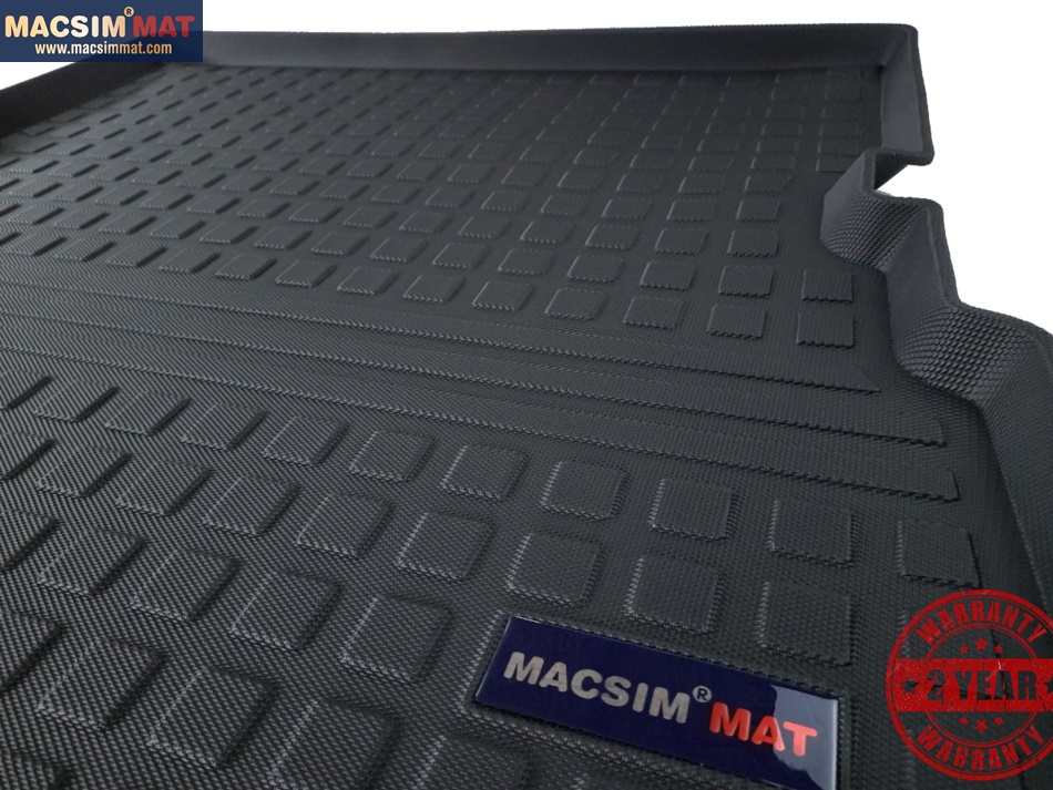 Thảm lót cốp hn xe ô tô Audi Q7 2010-2015 nhãn hiệu Macsim chất liệu TPV cao cấp màu đen(002)
