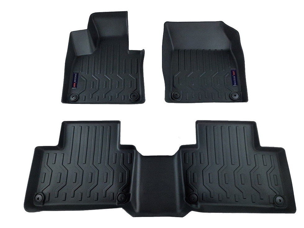 Thảm lót sàn hn xe ô tô Volvo XC90 2012- đến nay Nhãn hiệu Macsim chất liệu nhựa TPV cao cấp màu đen(FDW-051)