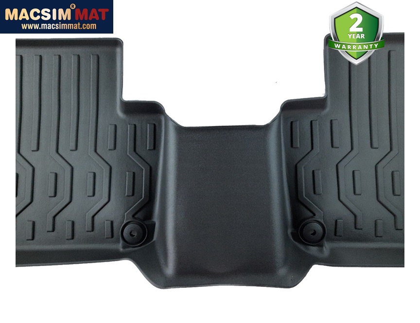 Thảm lót sàn hn xe ô tô Volvo XC90 2012- đến nay Nhãn hiệu Macsim chất liệu nhựa TPV cao cấp màu đen(FDW-051)