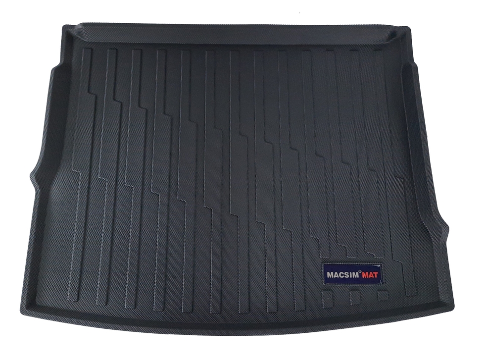Thảm lót cốp hn xe ô tô VOLKSWAGEN Tiguan (5 chỗ) 2018-đến nay nhãn hiệu Macsim chất liệu TPV cao cấp màu đen (PT02)