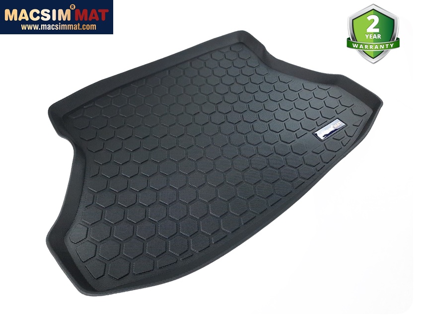 Thảm lót cốp hn xe ô tô Honda Civic 2012-2016 nhãn hiệu Macsim chất liệu TPV cao cấp màu đen(146)