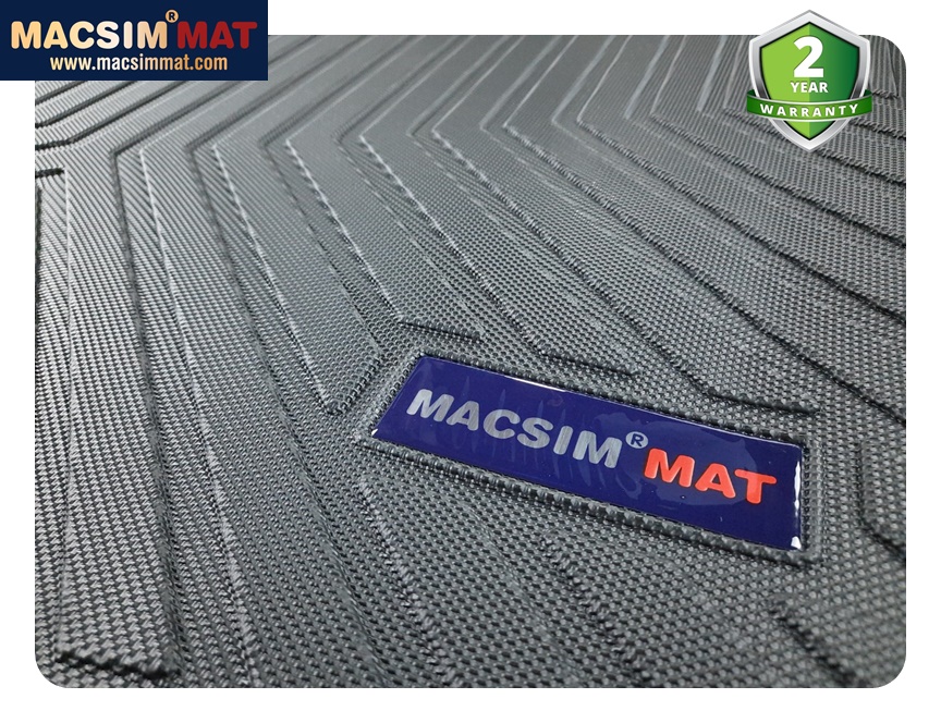 Thảm lót cốp xe ô tô Porsche Cayenne 2018-đến nay nhãn hiệu Macsim chất liệu TPV cao cấp màu đen (298)