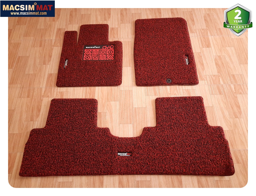 Thảm rối lót sàn ô tô Hyundai Santafe 2018- đến nay Macsim PVC Rối Chuẩn Form, Dày 20mm