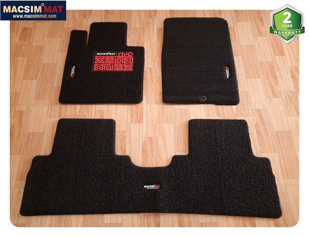 Thảm rối lót sàn ô tô Hyundai Santafe 2018- đến nay Macsim PVC Rối Chuẩn Form, Dày 20mm