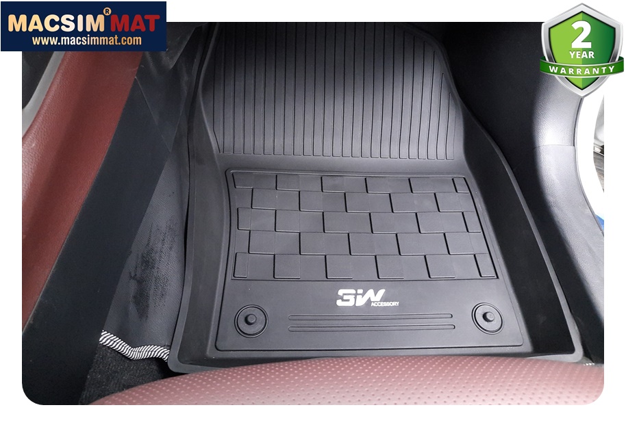 Thảm lót sàn xe ô tô Ttoyota corolla cross  Nhãn hiệu Macsim 3W chất liệu nhựa TPE đúc khuôn cao cấp - màu đen