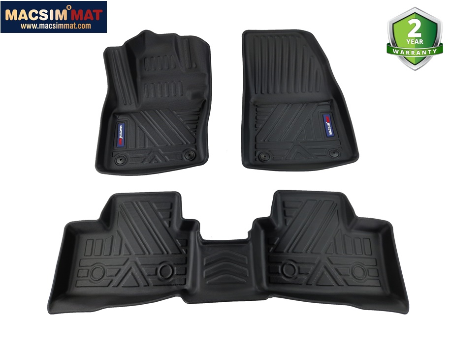 Thảm lót sàn xe ô tô Volvo XC40 2020+ qd Nhãn hiệu Macsim chất liệu nhựa TPV cao cấp màu đen