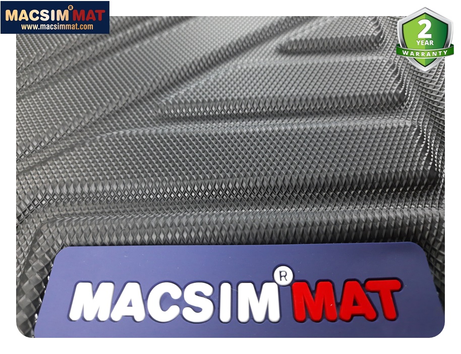 Thảm lót sàn xe ô tô Audi A7 2019 + qd Nhãn hiệu Macsim chất liệu nhựa TPV cao cấp màu đen