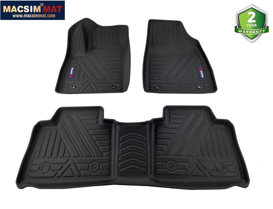 Thảm lót sàn xe ô tô MG HS 2018 - nay qd Nhãn hiệu Macsim chất liệu nhựa TPV cao cấp màu đen