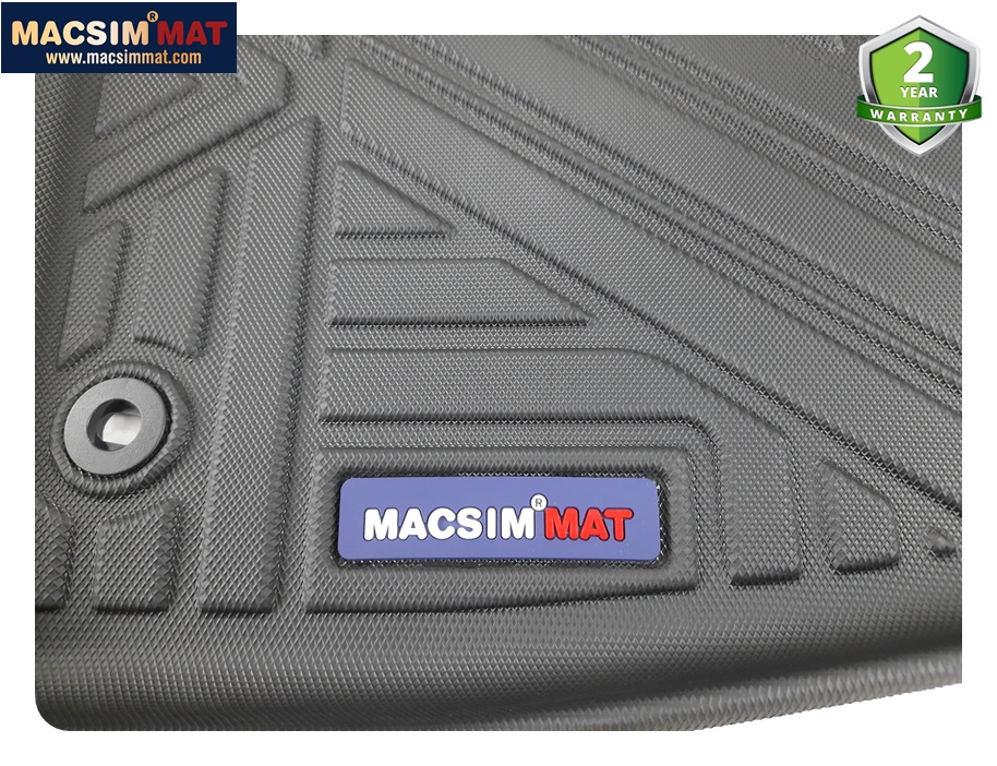 Thảm lót sàn xe ô tô MG HS 2018 - nay qd Nhãn hiệu Macsim chất liệu nhựa TPV cao cấp màu đen