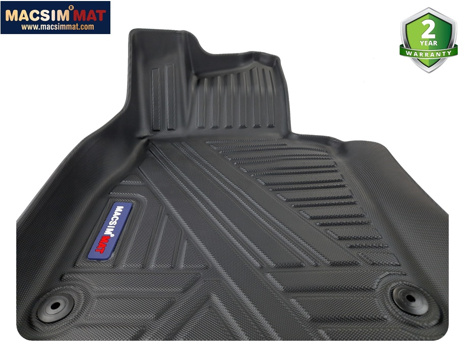 Thảm lót sàn xe ô tô (qd) Mercedes S Class new 2021 - nay Nhãn hiệu Macsim chất liệu nhựa TPV cao cấp màu đen