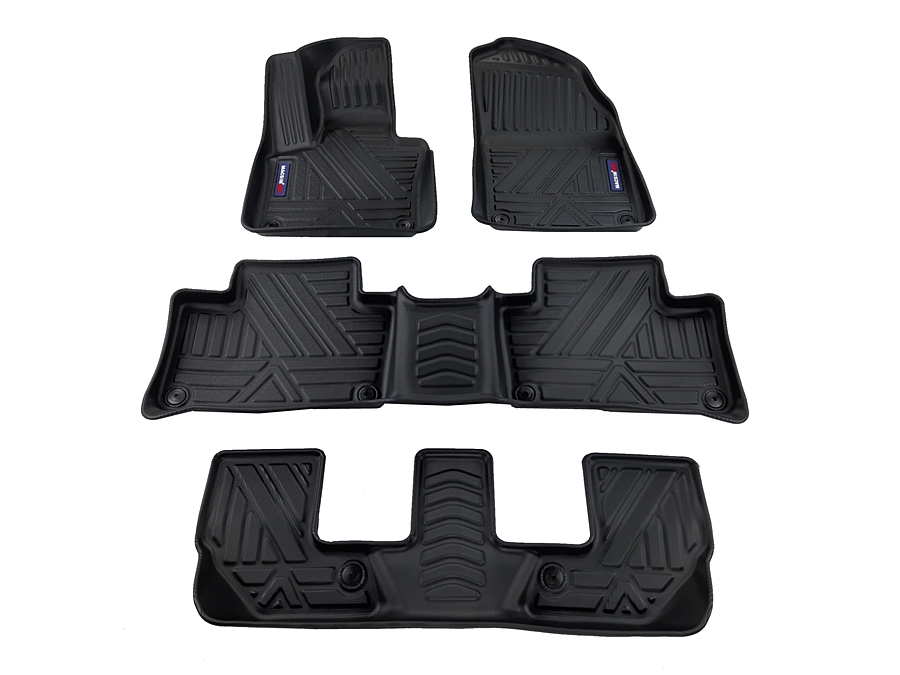 Thảm lót sàn qd xe ô tô Volvo XC90  2012 - nay Nhãn hiệu Macsim chất liệu nhựa TPV cao cấp màu đen