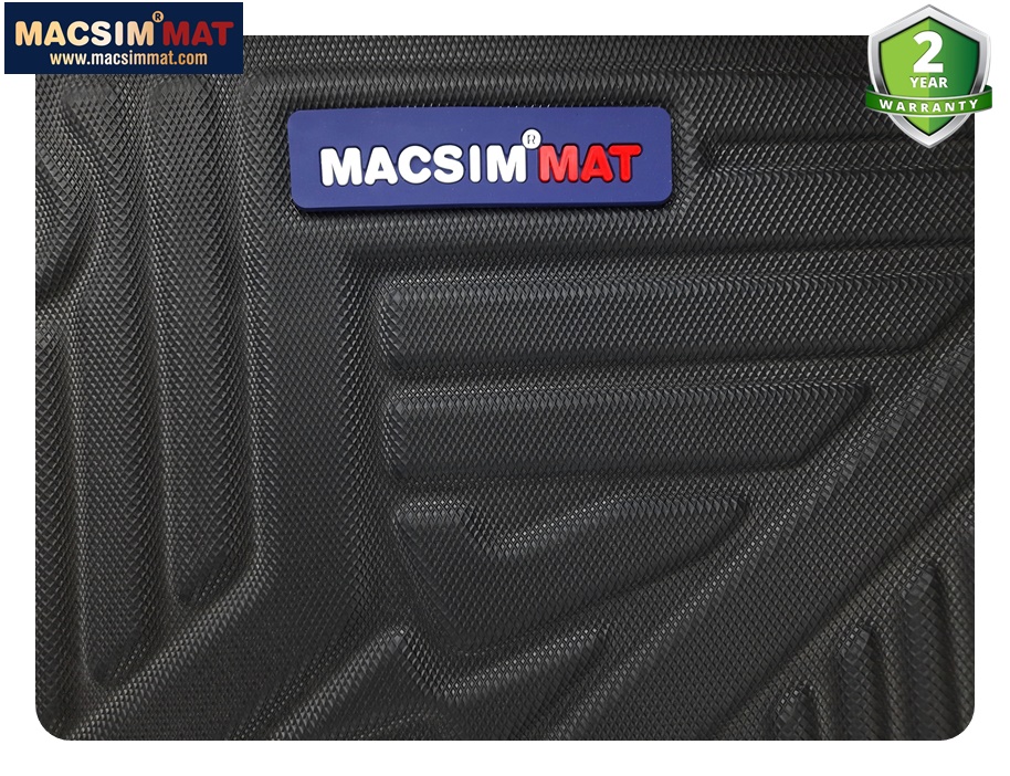 Thảm lót sàn xe ô tô (qd) BMW 7 series 2016+ Nhãn hiệu Macsim chất liệu nhựa TPV cao cấp màu đen