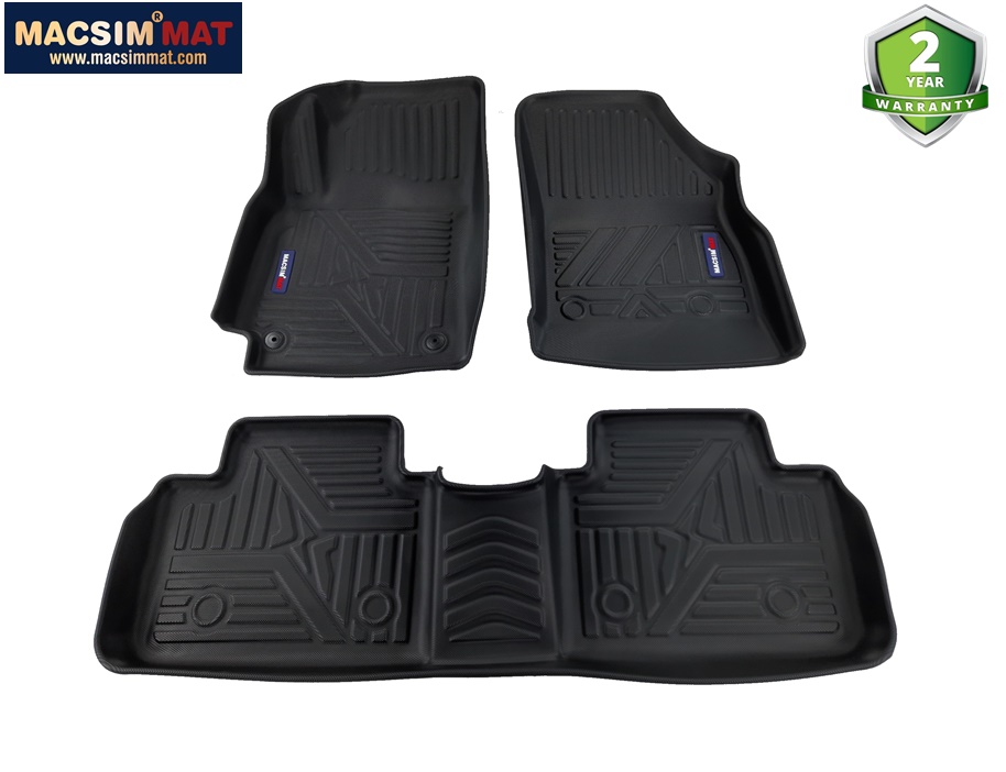 Thảm lót sàn qd xe ô tô Chevrolet cruze 2008- nay  Nhãn hiệu Macsim chất liệu nhựa TPV cao cấp màu đen