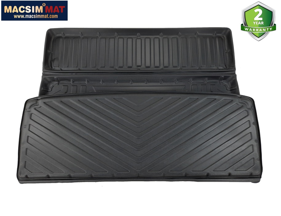 Thảm lót cốp xe ô tô qd Mercedes GLS 2015 - 2019 nhãn hiệu Macsim chất liệu TPV cao cấp màu đen