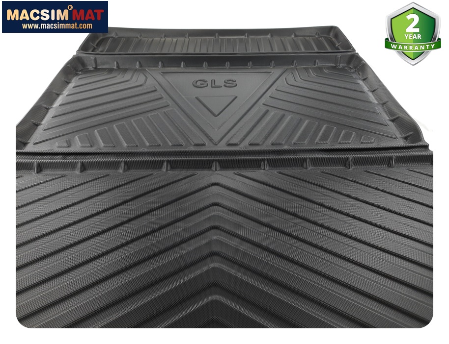 Thảm lót cốp xe ô tô qd Mercedes GLS 2015 - 2019 nhãn hiệu Macsim chất liệu TPV cao cấp màu đen