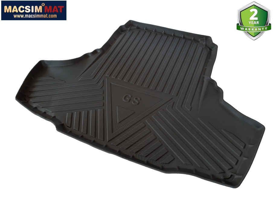 Thảm lót cốp qd xe ô tô  Lexus GS 2013- 2018 nhãn hiệu Macsim chất liệu TPV cao cấp màu đen
