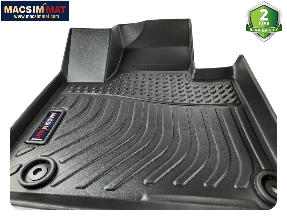 Thảm lót sàn xe ô tô Kia Sorento 2014 - 2020 ( 3 hàng ghế) Nhãn hiệu Macsim chất liệu nhựa TPE cao cấp màu đen