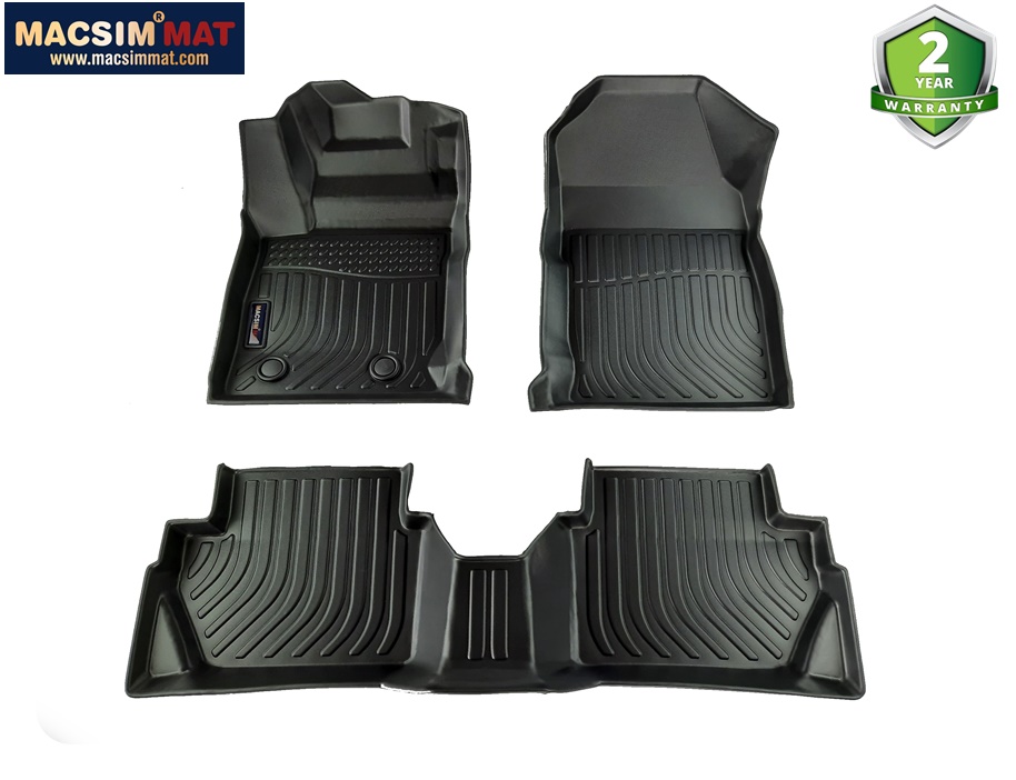 Thảm sd1 lót sàn xe ô tô Ford Ecosport  2012+ Nhãn hiệu Macsim chất liệu nhựa TPE cao cấp màu đen sđ