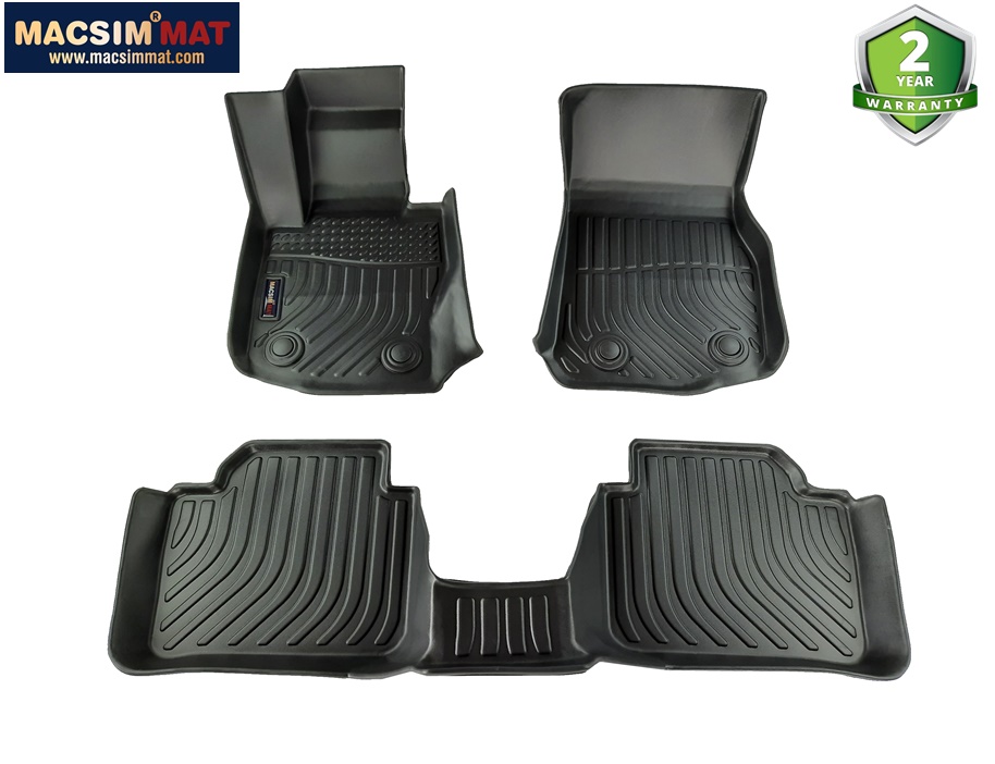 Thảm lót sàn sd1 xe ô tô BMW 4 series sd  2015 -2020 Nhãn hiệu Macsim chất liệu nhựa TPE cao cấp màu đen