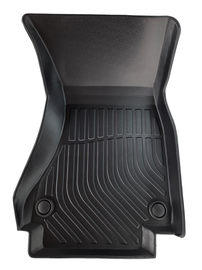 Thảm sd1 lót sàn xe ô tô Audi A6 2012 -2018 Nhãn hiệu Macsim chất liệu nhựa TPE cao cấp màu đen