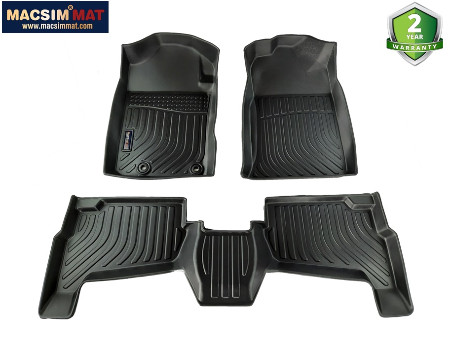 Thảm sd1 lót sàn xe ô tô Toyota Avanza 2015-2020 Nhãn hiệu Macsim chất liệu nhựa TPE cao cấp màu đen