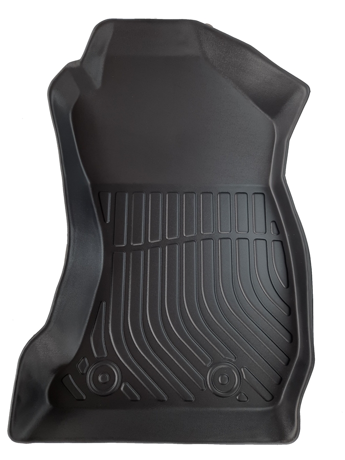 Thảm lót sàn xe ô tô Subaru Forester 2013- 2018 Nhãn hiệu Macsim chất liệu nhựa TPE cao cấp màu đen