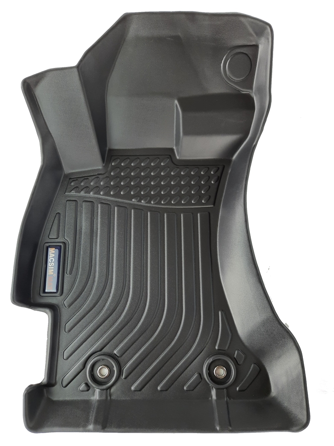 Thảm lót sàn xe ô tô Subaru Forester 2013- 2018 Nhãn hiệu Macsim chất liệu nhựa TPE cao cấp màu đen