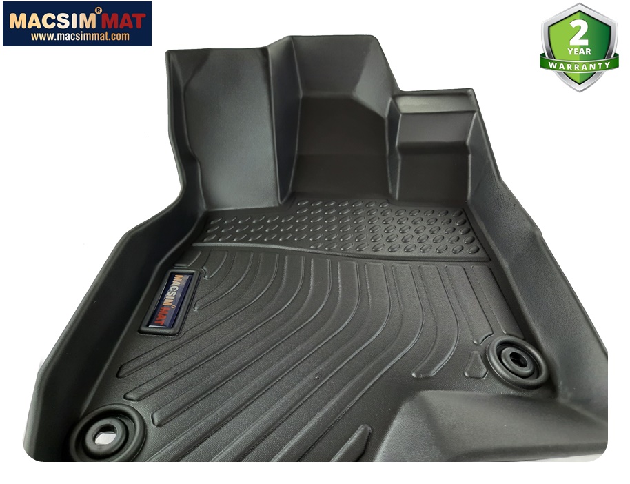 Thảm sd1 lót sàn xe ô tô Acura RDX 2019 - nay  Nhãn hiệu Macsim chất liệu nhựa TPE cao cấp màu đen