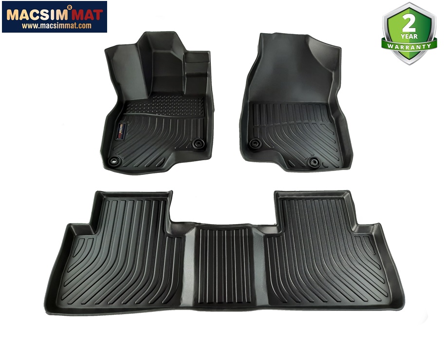 Thảm sd1 lót sàn xe ô tô Acura RDX 2019 - nay  Nhãn hiệu Macsim chất liệu nhựa TPE cao cấp màu đen
