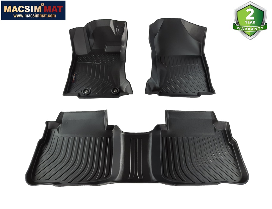 Thảm sd1 lót sàn chấm bi xe Subaru outback 2020+ Nhãn hiệu Macsim chất liệu nhựa TPE cao cấp màu đen