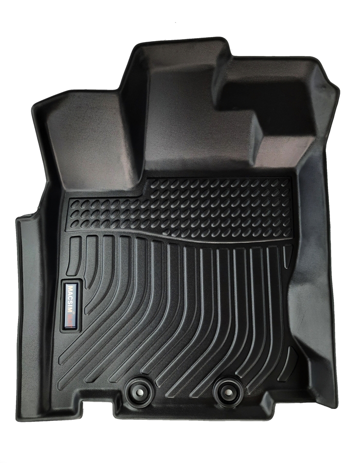 Thảm sd lót sàn xe ô tô Infiniti QX60 2014 - 2021Nhãn hiệu Macsim chất liệu nhựa TPE cao cấp màu đen