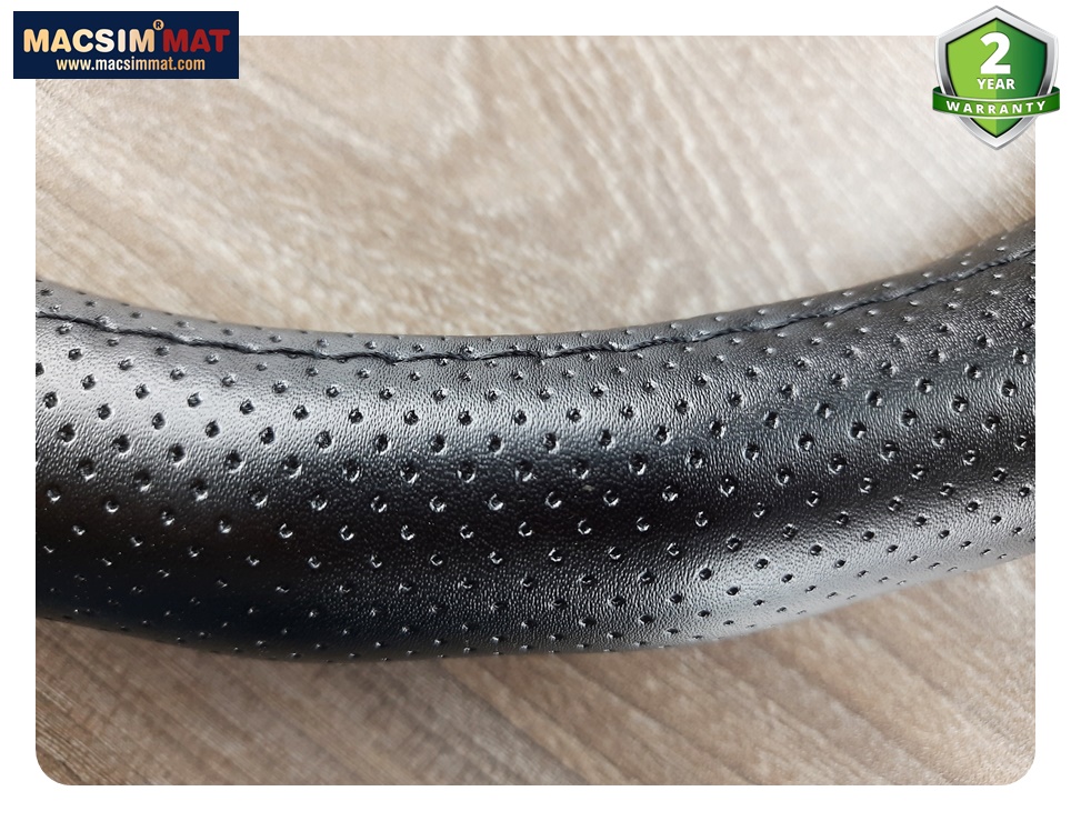 Bọc vô lăng cao cấp Acura  chất liệu da thật 100%, khâu tay thủ công size M phù hợp các loại xe nhãn hiệu Macsim mã 8990