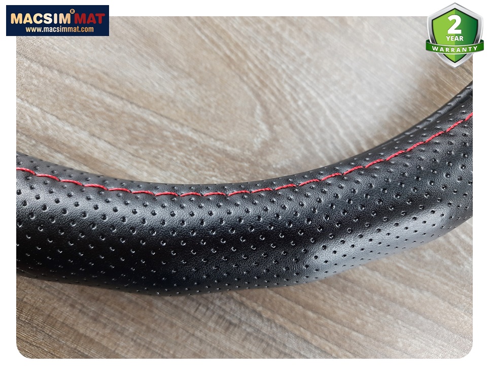 Bọc vô lăng cao cấp Acura  chất liệu da thật 100%, khâu tay thủ công size M phù hợp các loại xe nhãn hiệu Macsim mã 8990