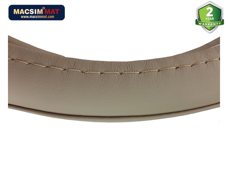 Bọc vô lăng cao cấp chất liệu da thật 100%, khâu tay thủ công size M phù hợp các loại xe nhãn hiệu Macsim mã 8912