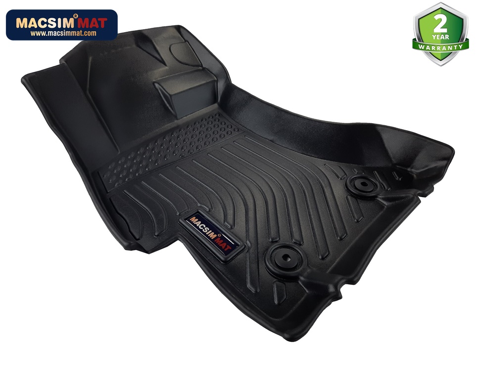 Thảm sd1 lót sàn xe ô tô Subaru WRX 2015-2020 Nhãn hiệu Macsim chất liệu nhựa TPE cao cấp màu đen