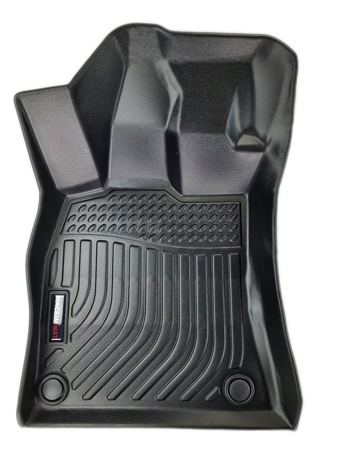 Thảm sd1 lót sàn xe ô tô Audi A4 2009-2015 Nhãn hiệu Macsim chất liệu nhựa TPE cao cấp màu đen