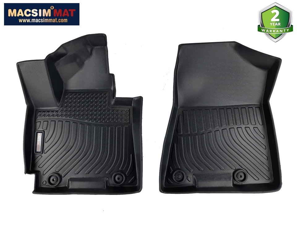 Thảm sd1 lót sàn xe ô tô sd Hyundai Tucson 2016- 2021 Nhãn hiệu Macsim chất liệu nhựa TPE cao cấp màu đen