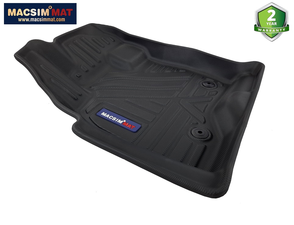 Thảm lót sàn xe ô tô Ford Explorer 2011-2019 Nhãn hiệu Macsim chất liệu nhựa TPV cao cấp màu đen