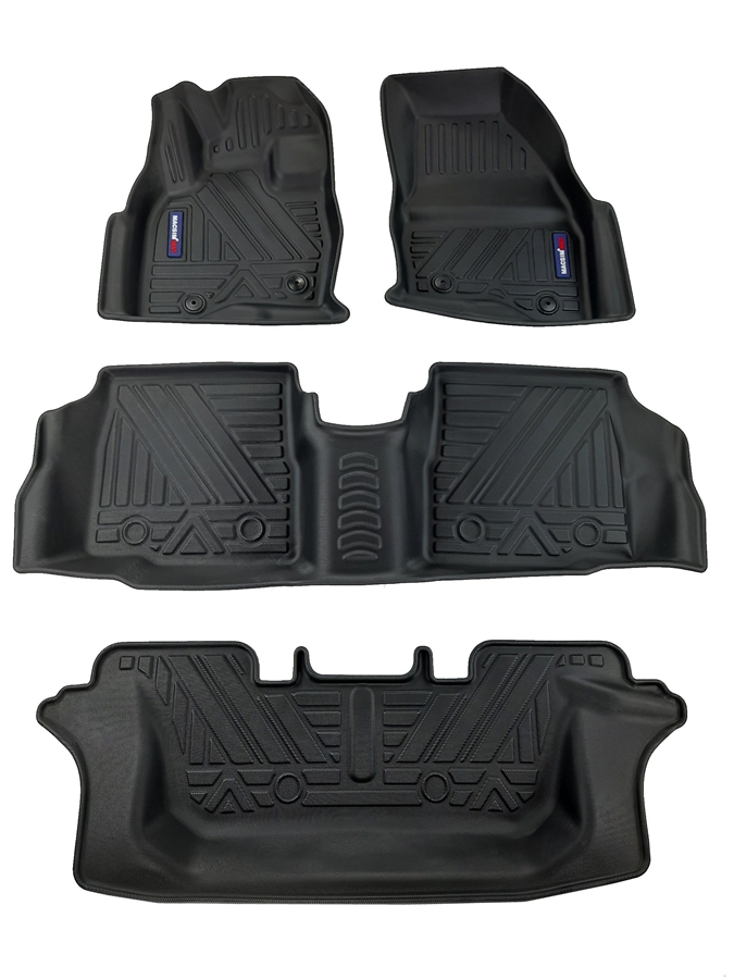 Thảm lót sàn xe ô tô Ford Explorer 2011-2019 Nhãn hiệu Macsim chất liệu nhựa TPV cao cấp màu đen