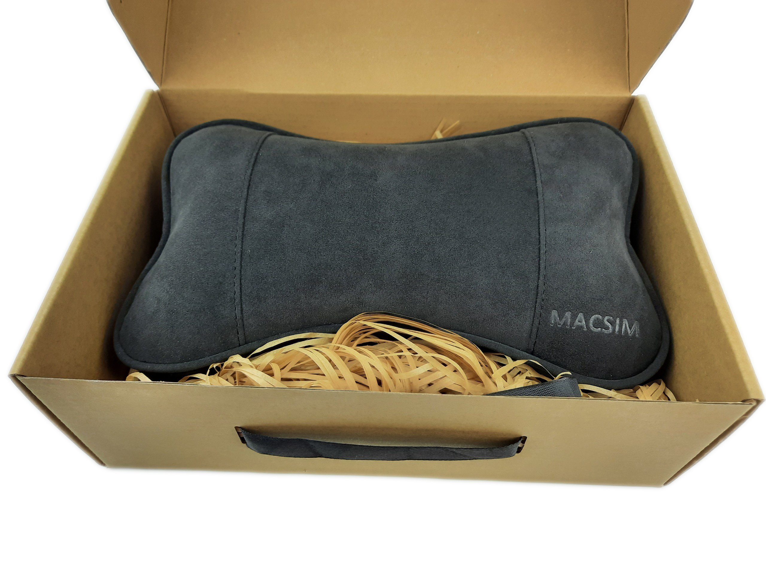 Gối tựa đầu ô tô Alcantara nhãn hiệu Macsim mã HR54AL